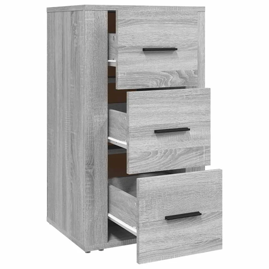 Buffet Sonoma gris 40x33x70 cm Bois d'ingénierie - 6