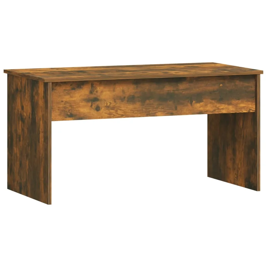 Table basse Chêne fumé 102x50,5x52,5 cm Bois d'ingénierie - 3