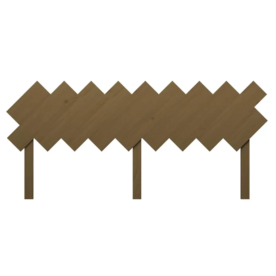 Tête de lit Marron miel 178x3x80,5 cm Bois massif de pin - 4