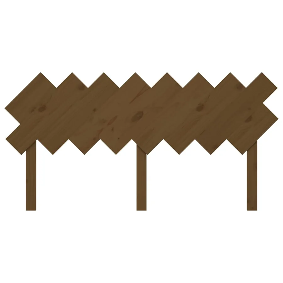 Tête de lit Marron miel 159,5x3x80,5 cm Bois massif de pin - 4