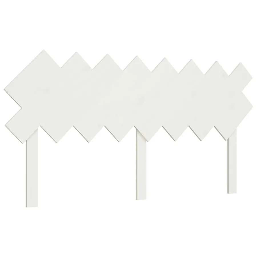 Tête de lit Blanc 159,5x3x80,5 cm Bois massif de pin - 2