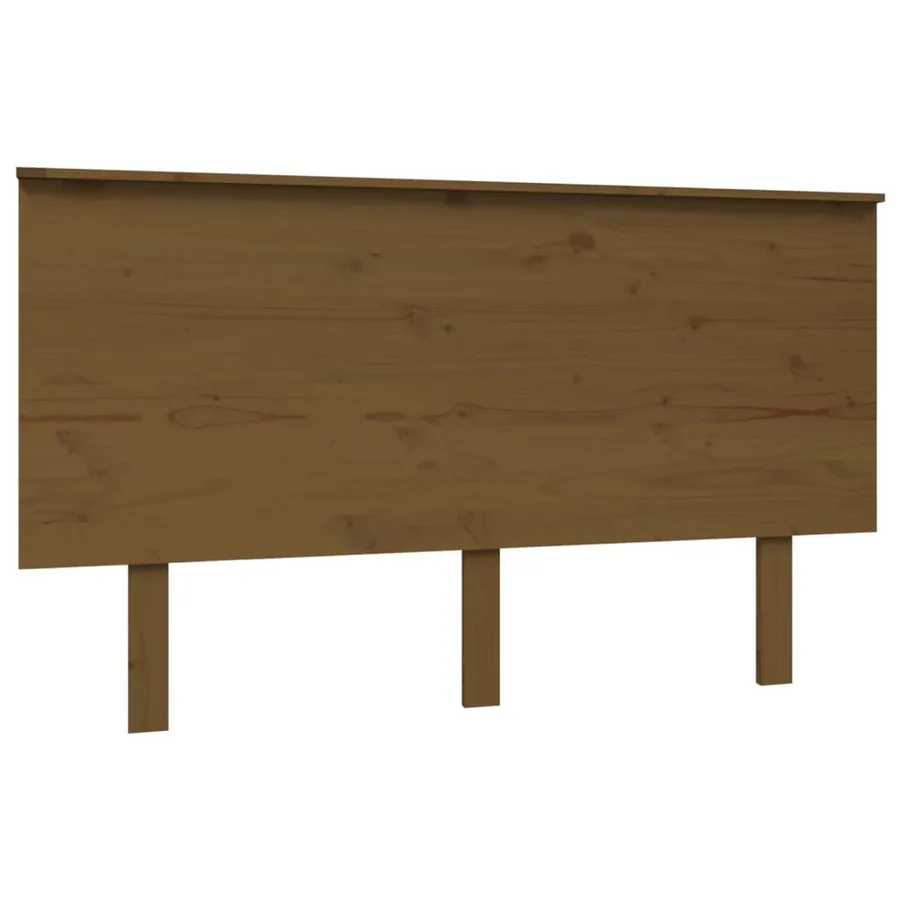 Tête de lit Marron miel 139x6x82,5 cm Bois massif de pin - 2