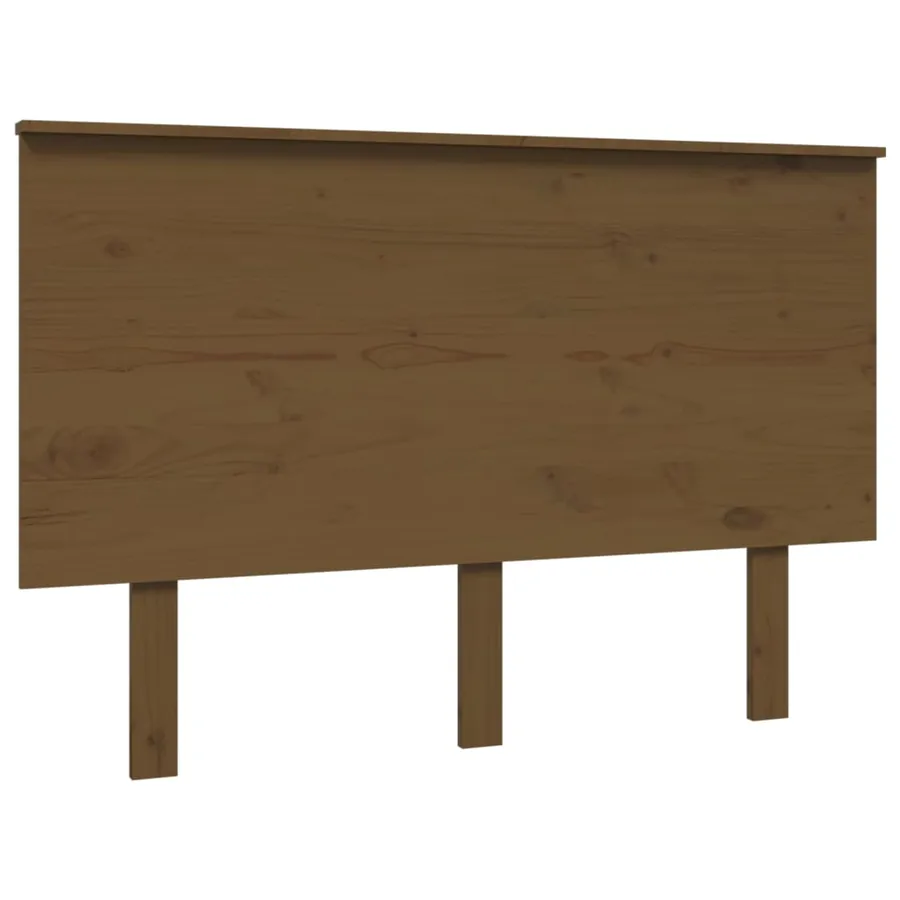 Tête de lit Marron miel 124x6x82,5 cm Bois massif de pin - 2