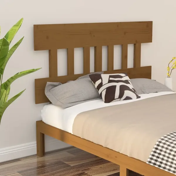 Tête de lit Marron miel 143,5x3x81 cm Bois massif de pin