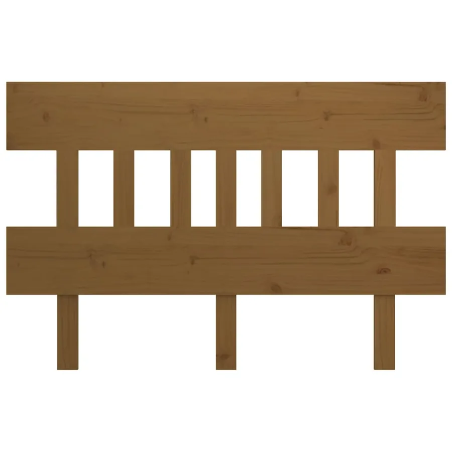 Tête de lit Marron miel 143,5x3x81 cm Bois massif de pin - 3