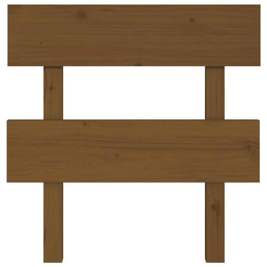 Tête de lit Marron miel 93,5x3x81 cm Bois massif de pin - 3