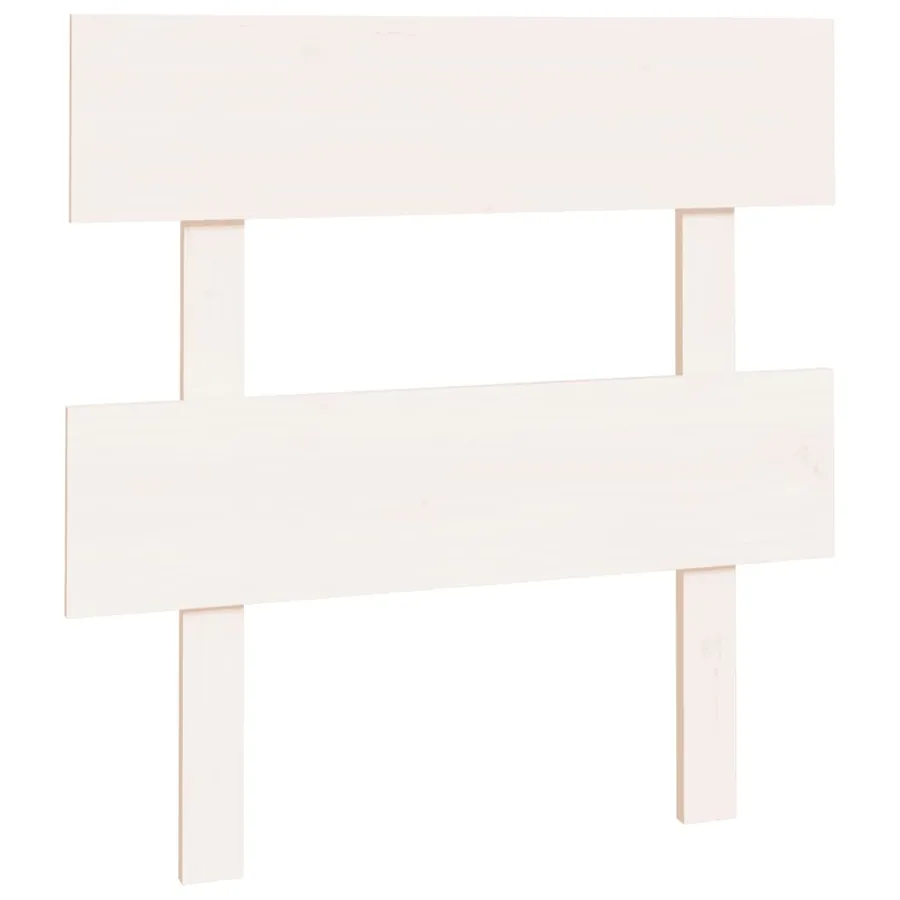 Tête de lit Blanc 93,5x3x81 cm Bois massif de pin - 2
