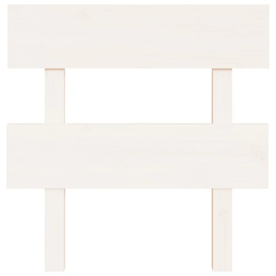 Tête de lit Blanc 93,5x3x81 cm Bois massif de pin - 3
