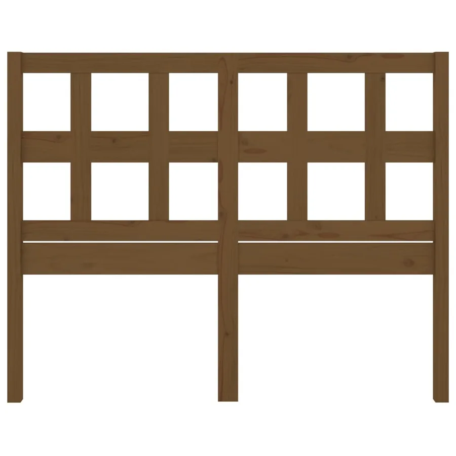 Tête de lit Marron miel 185,5x4x100 cm Bois massif de pin - 4