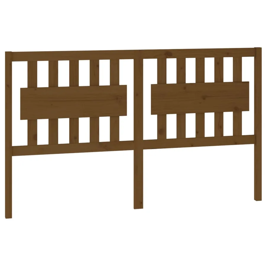 Tête de lit Marron miel 155,5x4x100 cm Bois massif de pin - 2