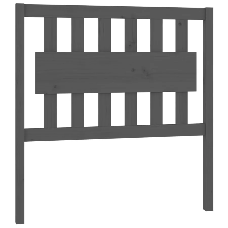 Tête de lit Gris 95,5x4x100 cm Bois massif de pin - 2