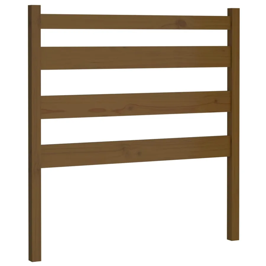 Tête de lit Marron miel 96x4x100 cm Bois massif de pin - 2