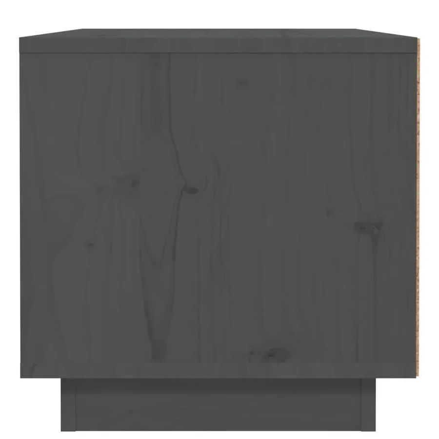Table de chevet Gris 40x34x35 cm Bois de pin solide - 6