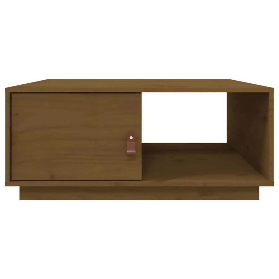 Table basse Marron miel 80x50x35,5 cm Bois massif de pin - 6