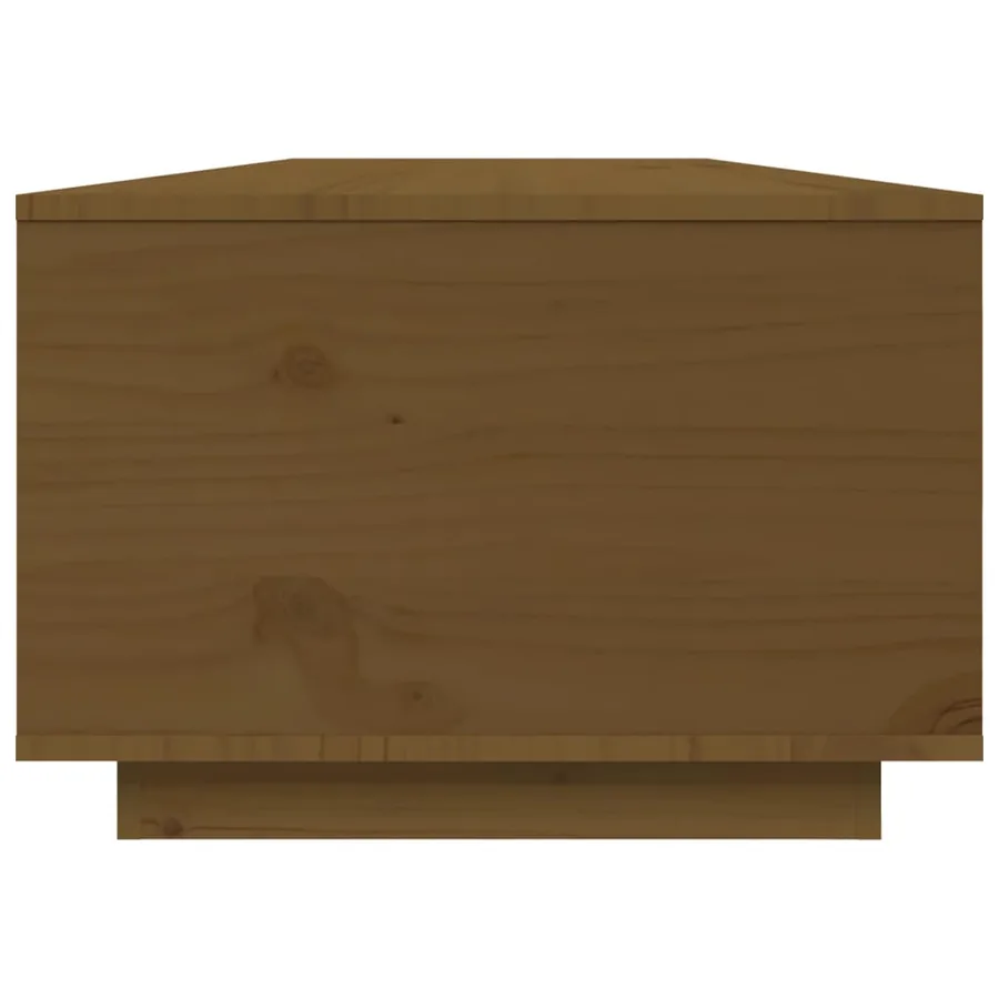 Table basse Marron miel 80x50x35,5 cm Bois massif de pin - 8