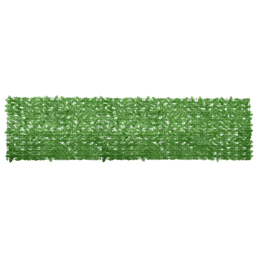 Écran de balcon avec feuilles vert 400x100 cm