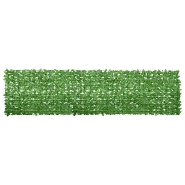 Écran de balcon avec feuilles vert 400x100 cm