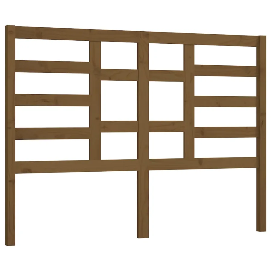 Tête de lit Marron miel 126x4x104 cm Bois massif de pin - 2