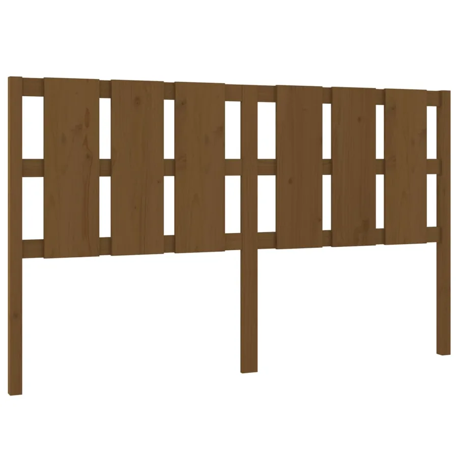 Tête de lit Marron miel 165,5x4x100 cm Bois massif de pin - 2