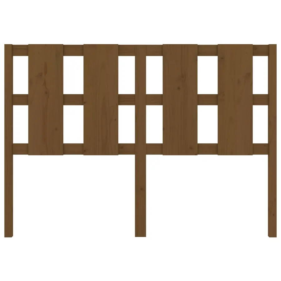 Tête de lit Marron miel 145,5x4x100 cm Bois massif de pin - 4