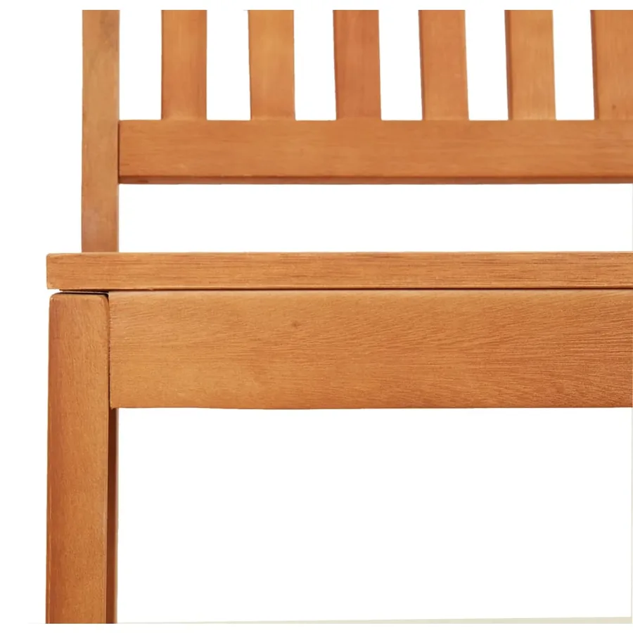 Banc de jardin 110 cm bois massif d'eucalyptus - 5