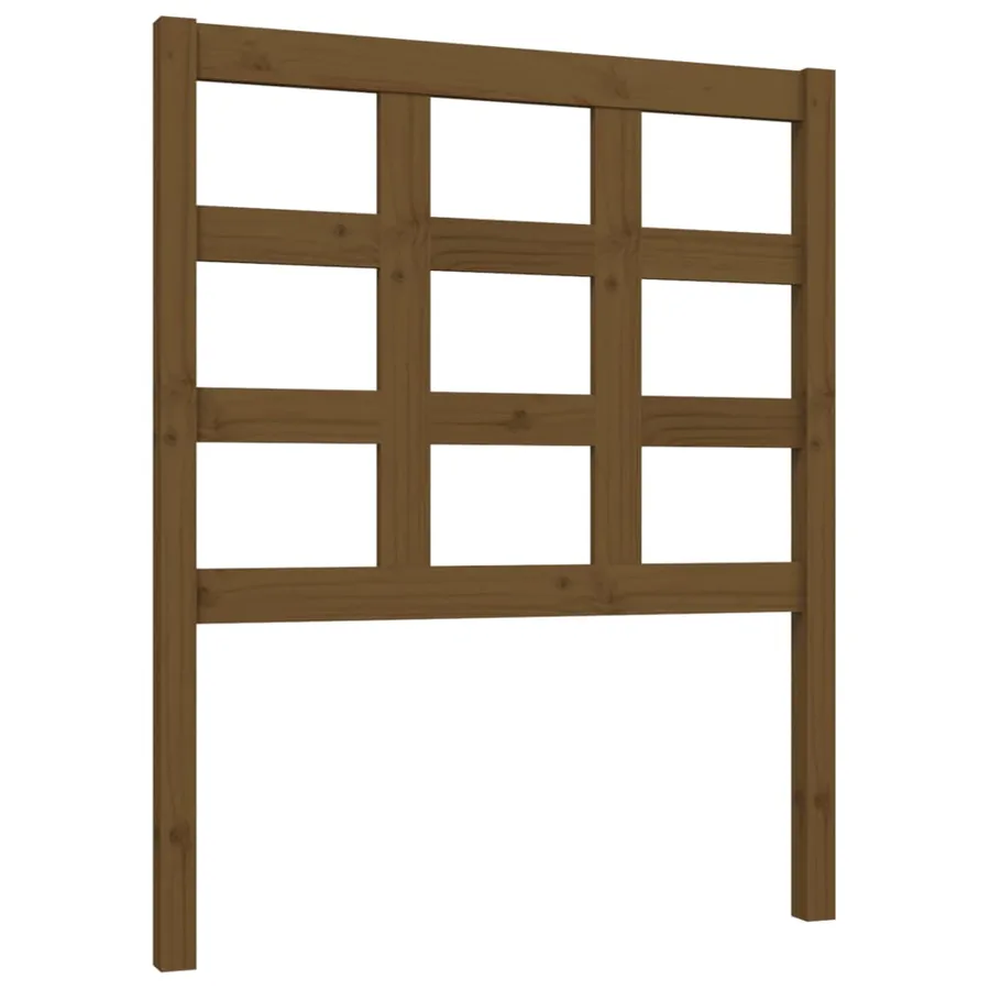 Tête de lit Marron miel 80,5x4x100 cm Bois massif de pin - 2