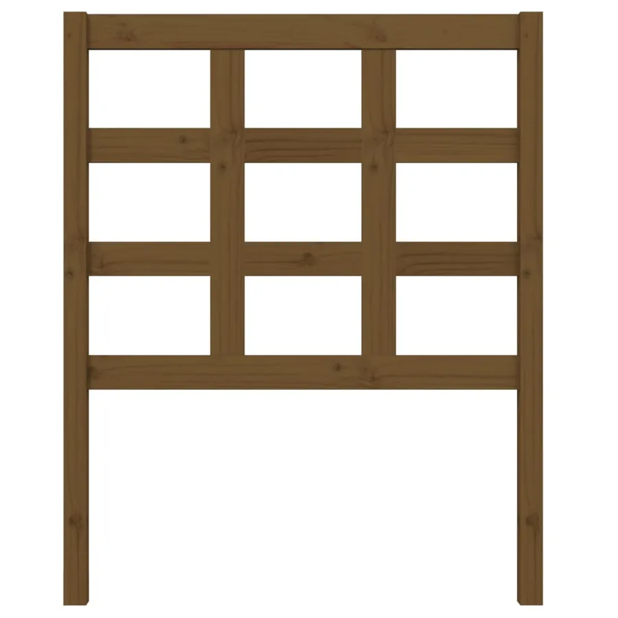 Tête de lit Marron miel 80,5x4x100 cm Bois massif de pin - 3