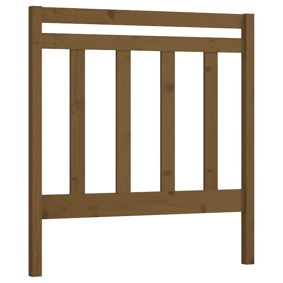 Tête de lit Marron miel 106x4x100 cm Bois massif de pin - 2