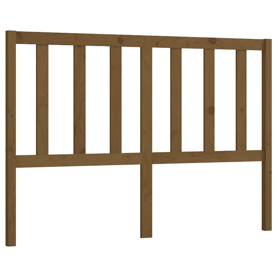 Tête de lit Marron miel 126x4x100 cm Bois massif de pin - 2