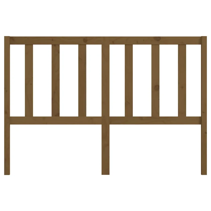 Tête de lit Marron miel 126x4x100 cm Bois massif de pin - 4