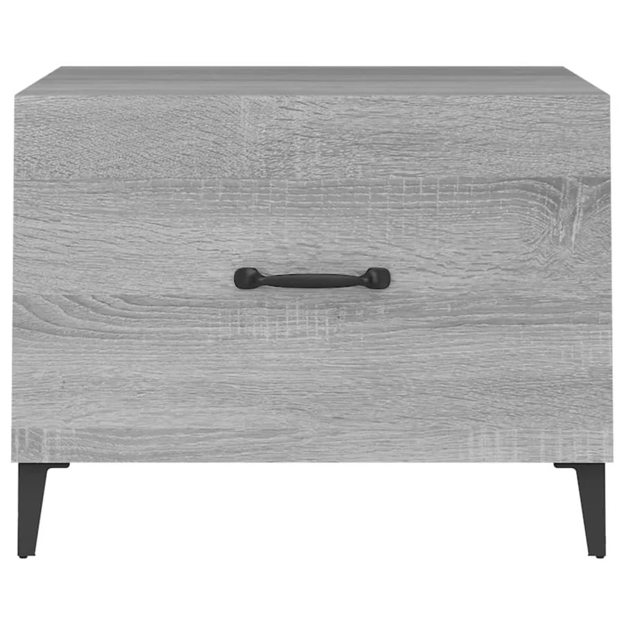 Table basse avec pieds en métal Sonoma gris 50x50x40 cm - 6