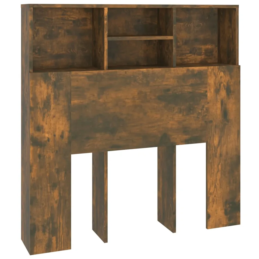 Armoire de tête de lit Chêne fumé 100x19x103,5 cm - 2