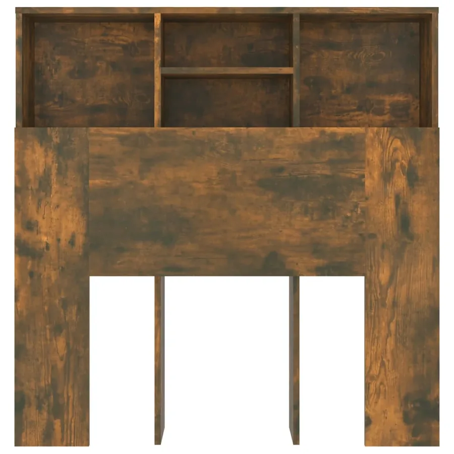 Armoire de tête de lit Chêne fumé 100x19x103,5 cm - 4