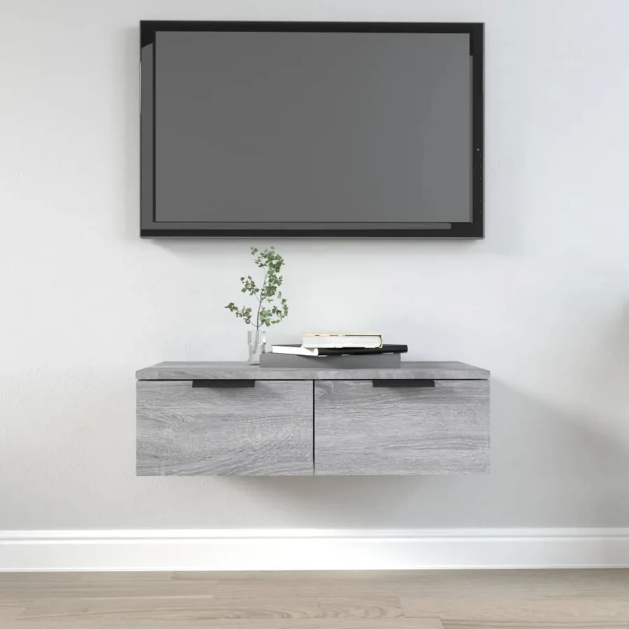 Armoire murale Sonoma gris 68x30x20 cm Bois d'ingénierie