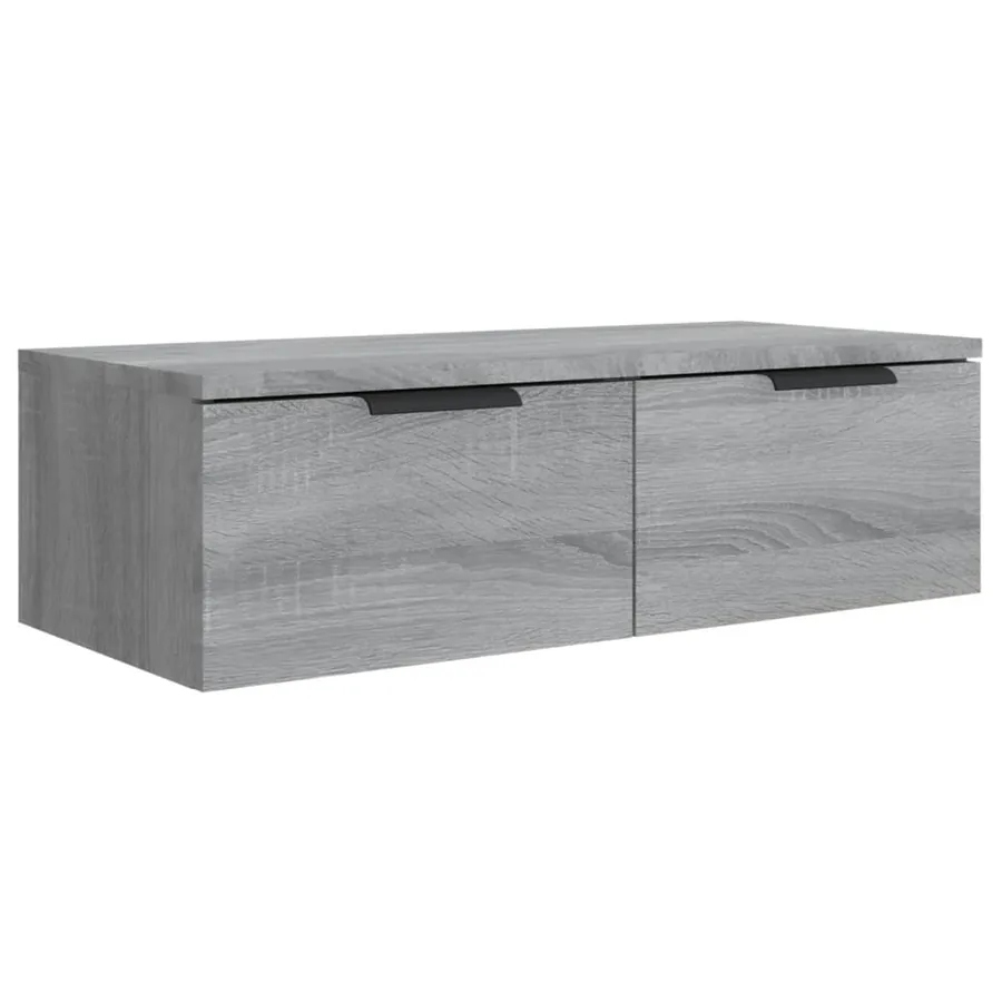 Armoire murale Sonoma gris 68x30x20 cm Bois d'ingénierie - 2