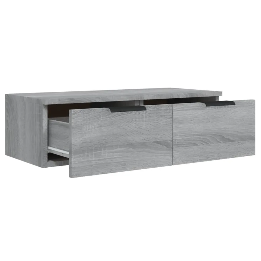 Armoire murale Sonoma gris 68x30x20 cm Bois d'ingénierie - 6
