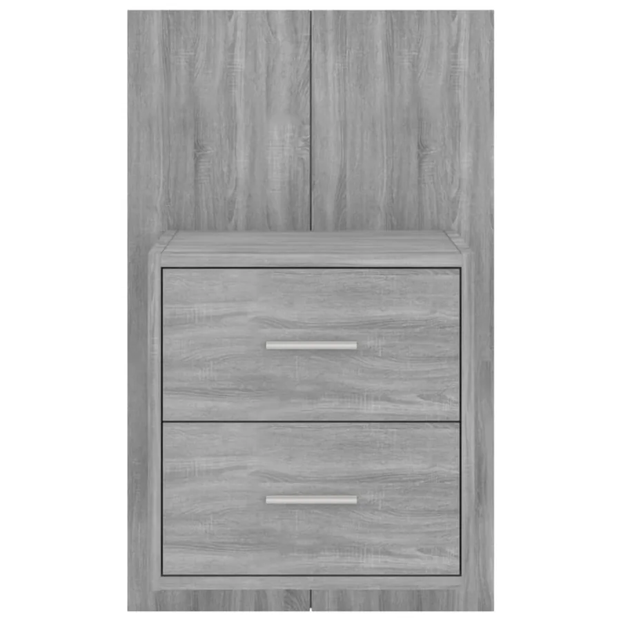Table de chevet murale Sonoma gris - 4