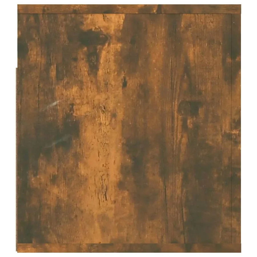 Table de chevet murale Chêne fumé 50x36x40 cm - 7