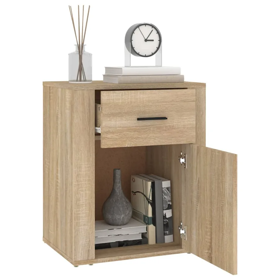 Table de chevet Chêne sonoma 50x36x60 cm Bois d'ingénierie - 5