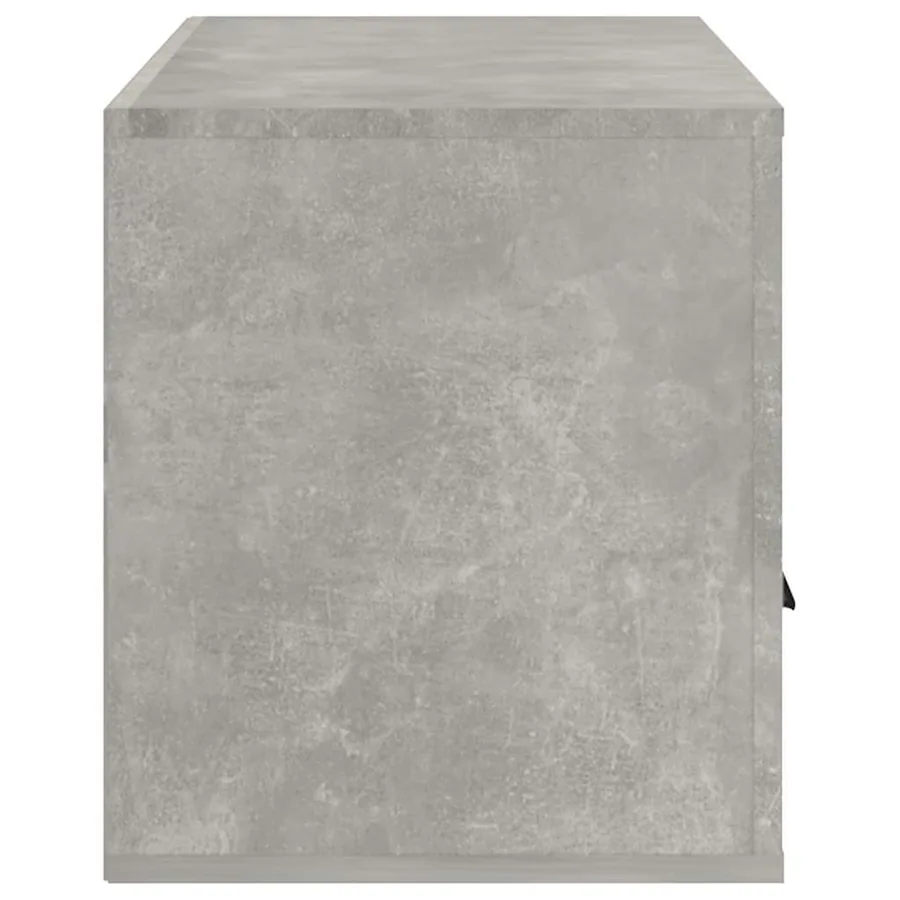Meuble TV Gris béton 100x35x40 cm Bois d'ingénierie - 8