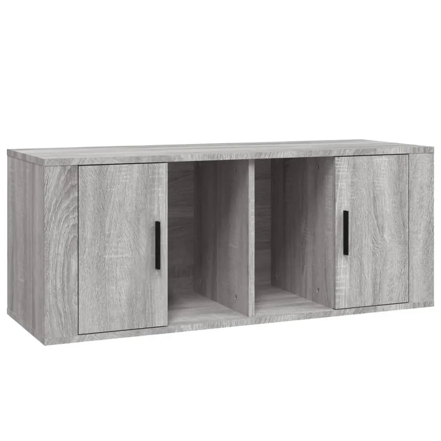 Meuble TV Sonoma gris 100x35x40 cm Bois d'ingénierie - 2