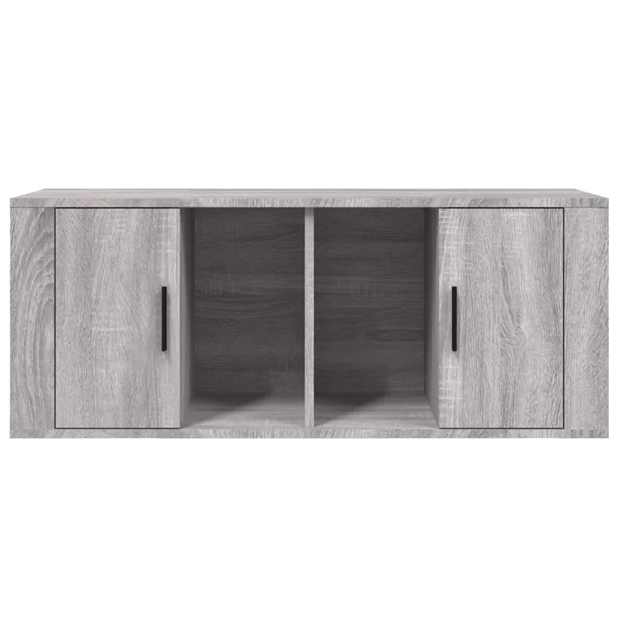 Meuble TV Sonoma gris 100x35x40 cm Bois d'ingénierie - 6