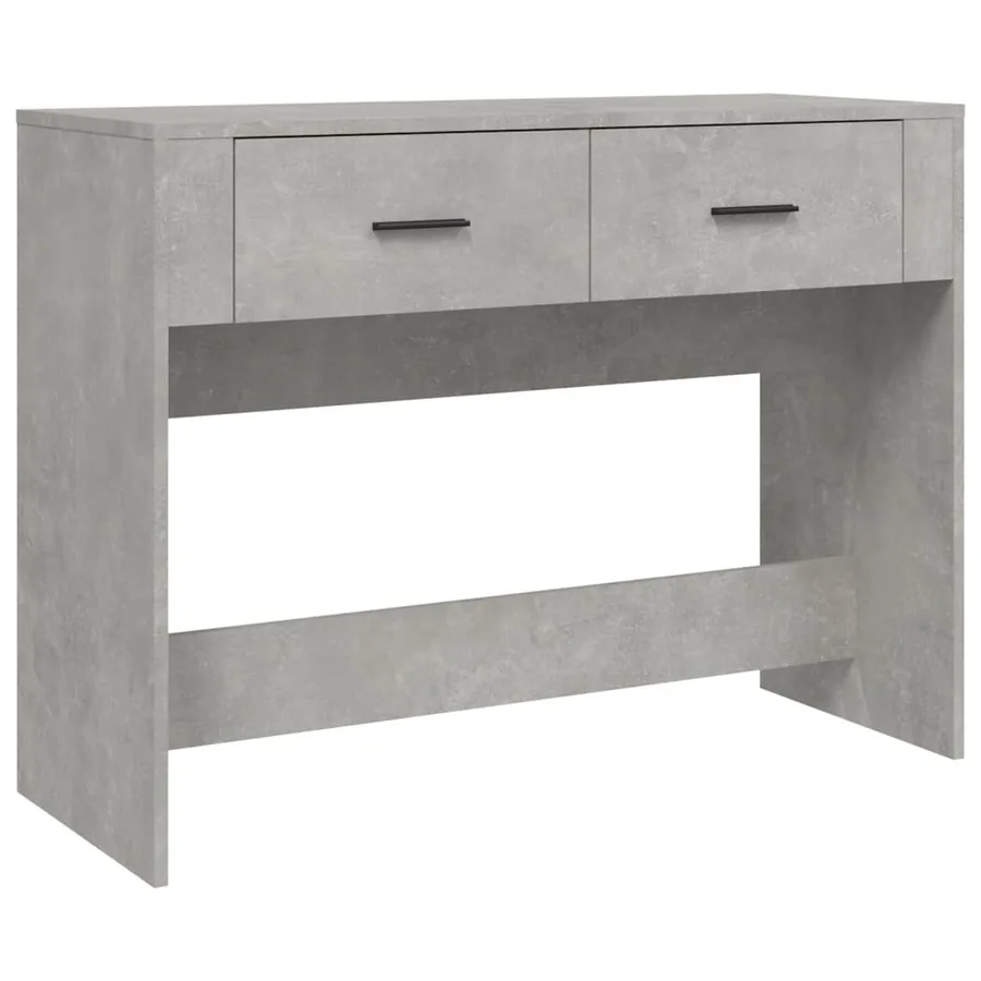 Table console Gris béton 100x39x75 cm Bois d'ingénierie - 2