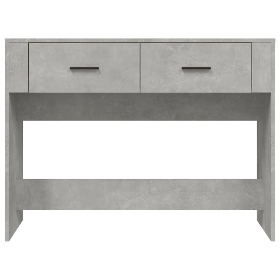 Table console Gris béton 100x39x75 cm Bois d'ingénierie - 6