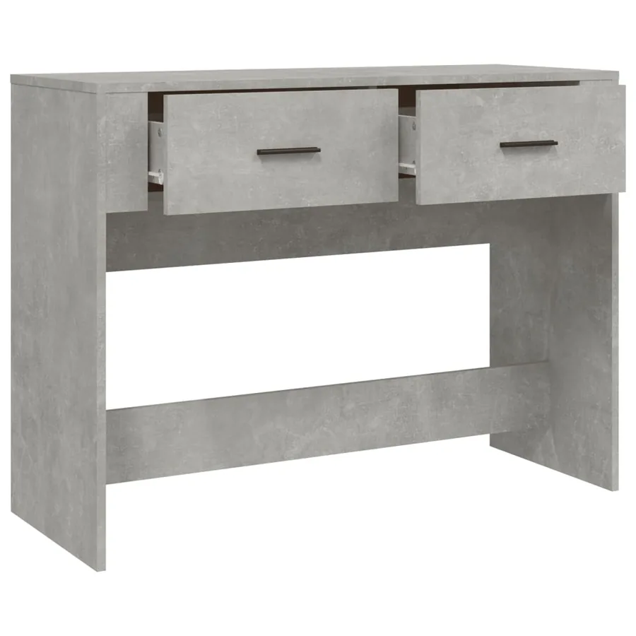 Table console Gris béton 100x39x75 cm Bois d'ingénierie - 7