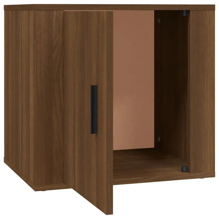Table de chevet Chêne marron 50x39x47 cm - 7