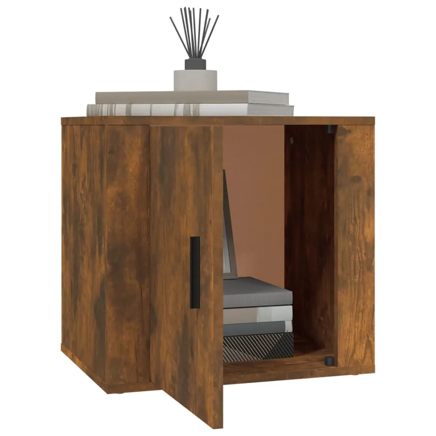 Table de chevet Chêne fumé 50x39x47 cm - 4