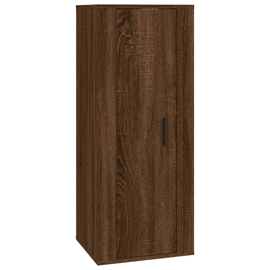 Meuble TV mural Chêne marron 40x34,5x100 cm - 2