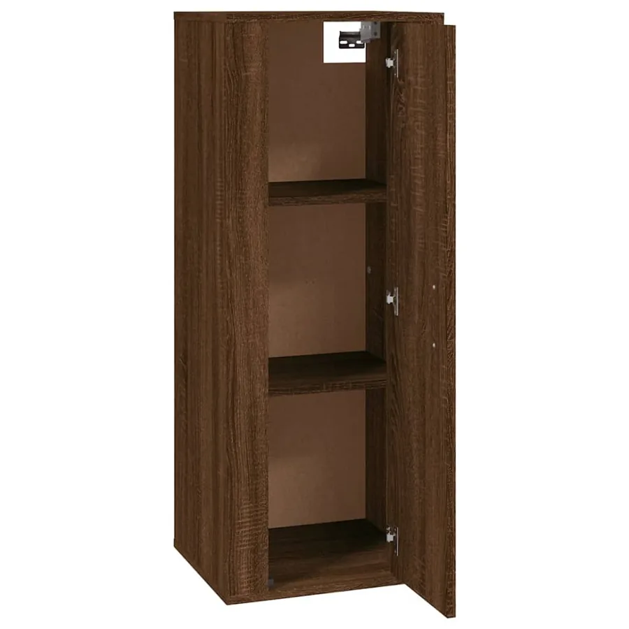 Meuble TV mural Chêne marron 40x34,5x100 cm - 5