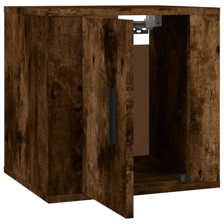 Meubles TV muraux 2 pcs Chêne fumé 40x34,5x40 cm - 6